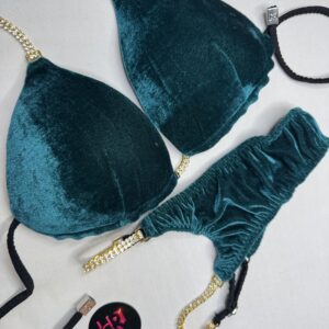 Green Petrol Velvet
